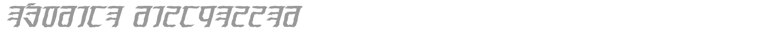 Exodite font preview
